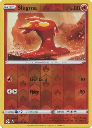 Fusion Strike Slugma #34/264 reverse holo